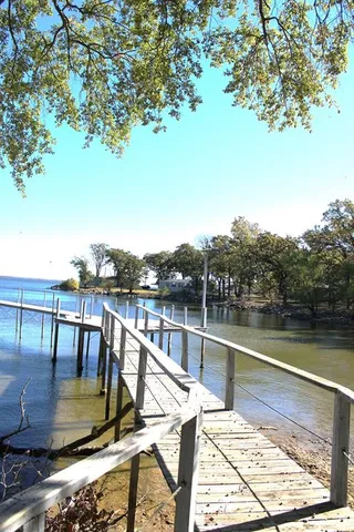 a view of a lake from a balcony