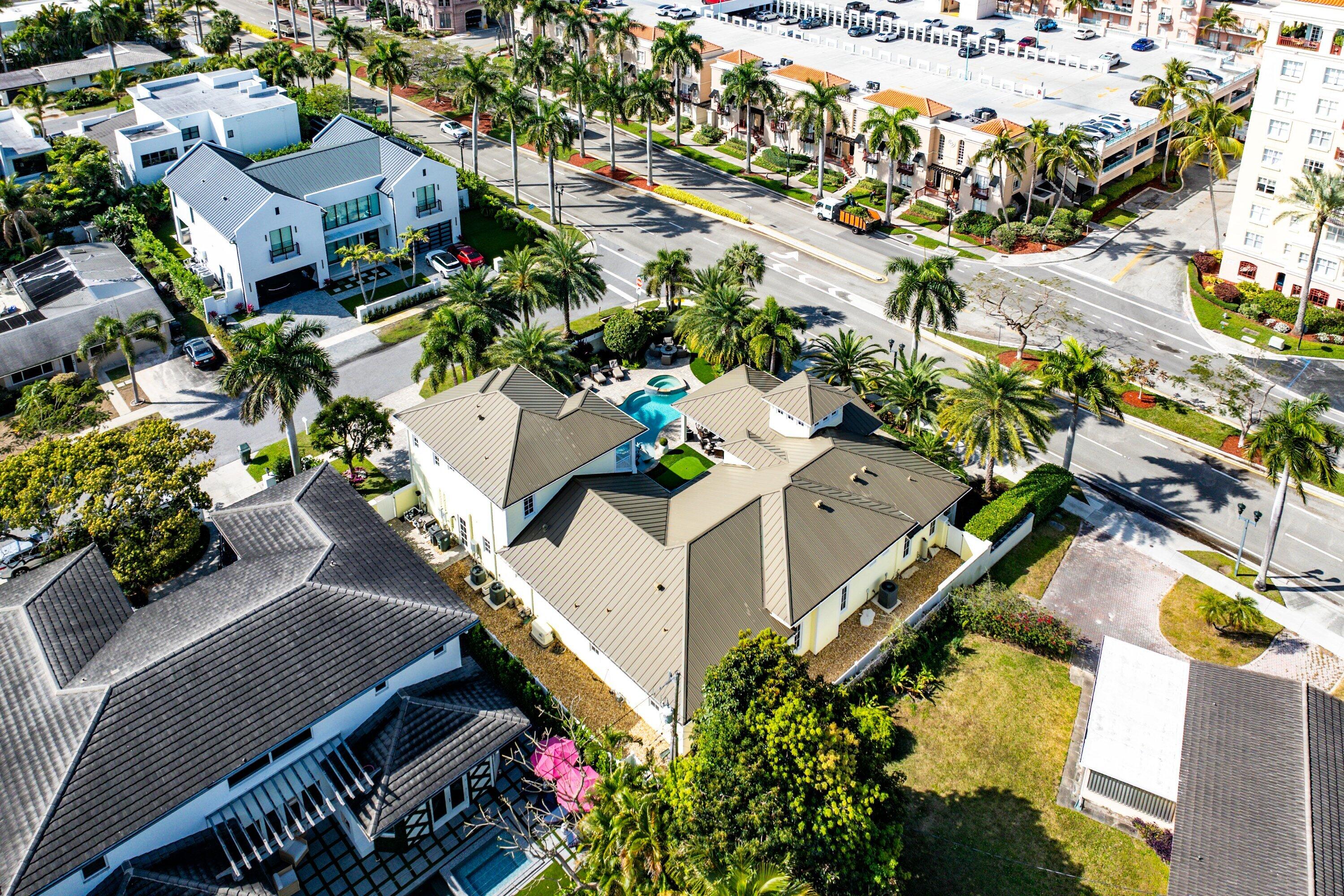 201 Northeast 3rd Court Boca Raton, FL 33432 - Photo 59 of 84 an aerial view of a house with a yard and a garden
