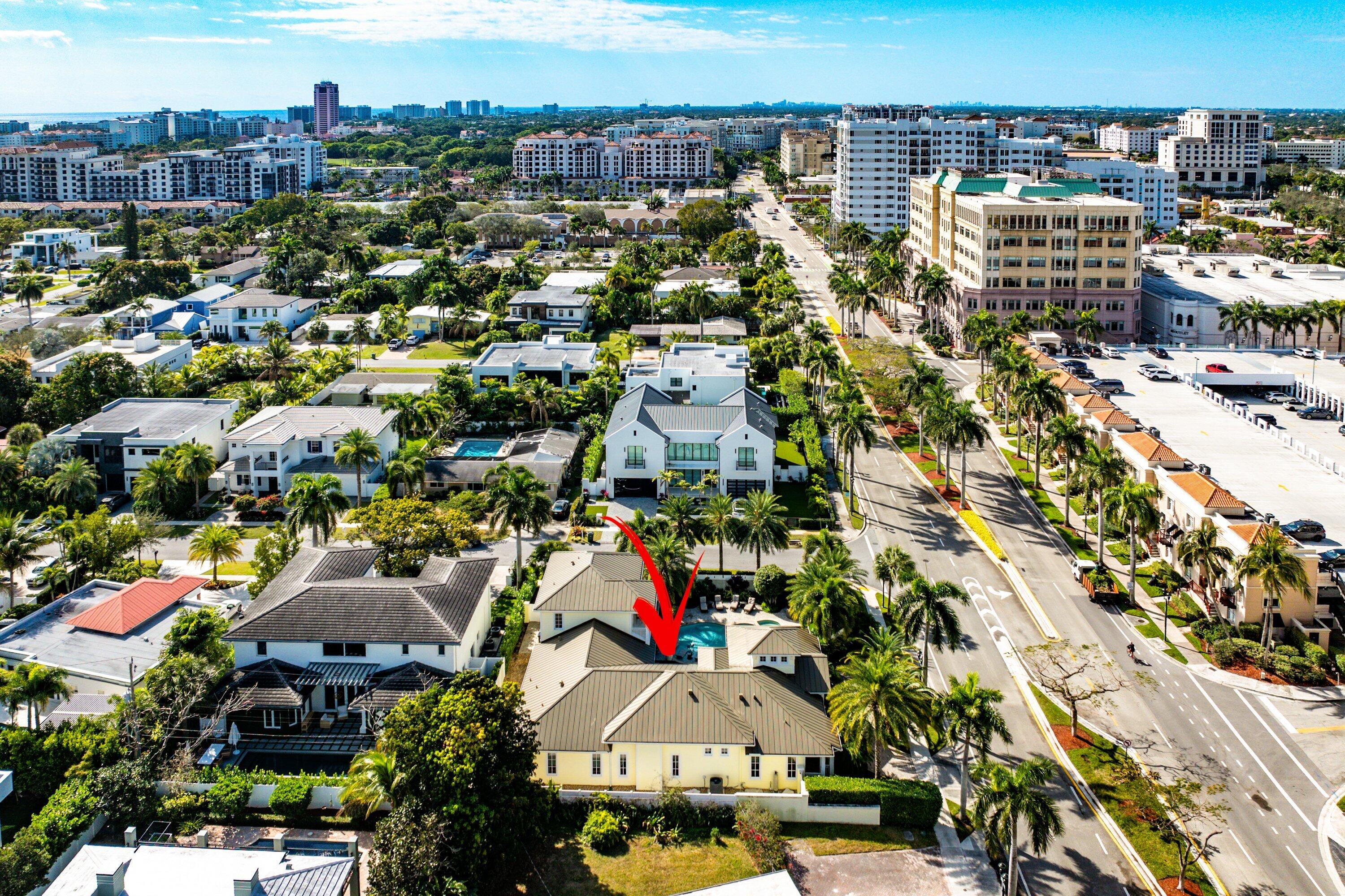 201 Northeast 3rd Court Boca Raton, FL 33432 - Photo 60 of 84 an aerial view of residential houses with city view