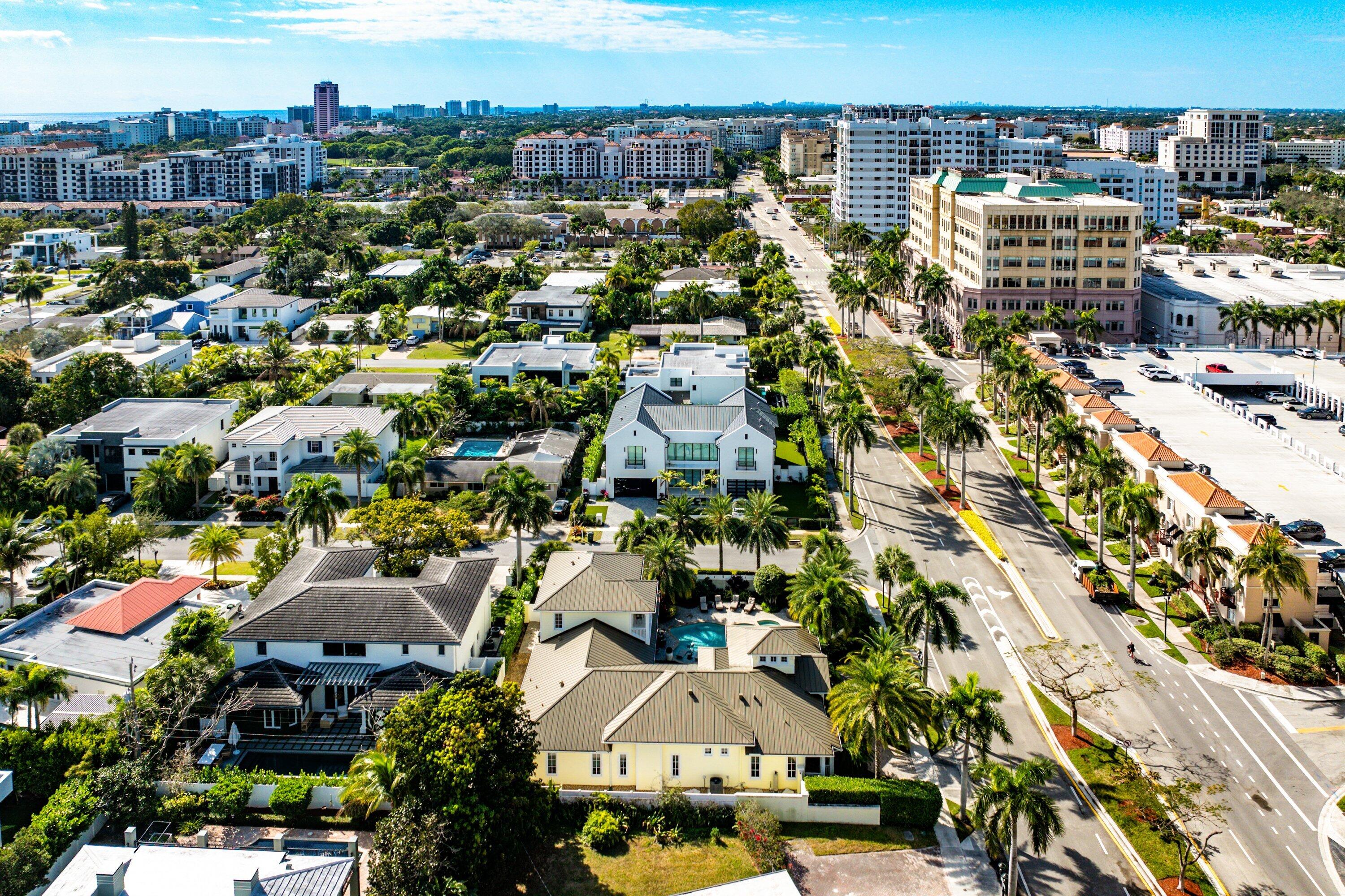 201 Northeast 3rd Court Boca Raton, FL 33432 - Photo 61 of 84 an aerial view of residential houses with city view