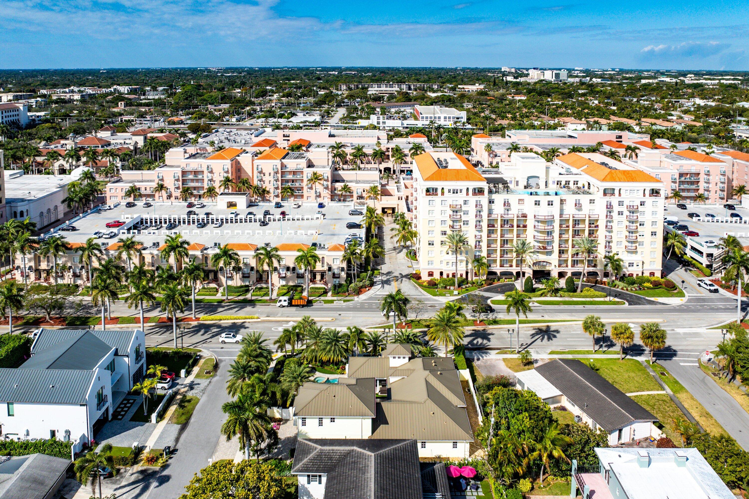 201 Northeast 3rd Court Boca Raton, FL 33432 - Photo 62 of 84 an aerial view of residential building and car parked on street side