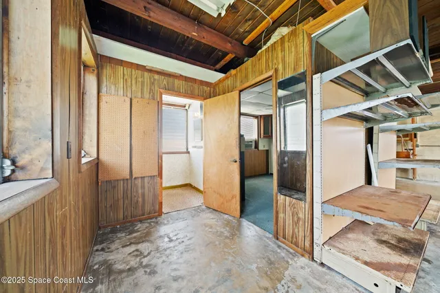 a view of an empty room