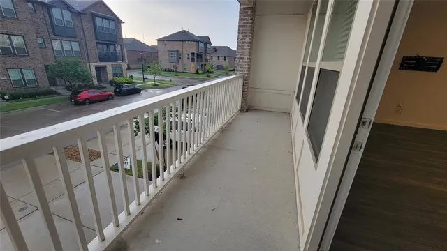 a view of city from balcony