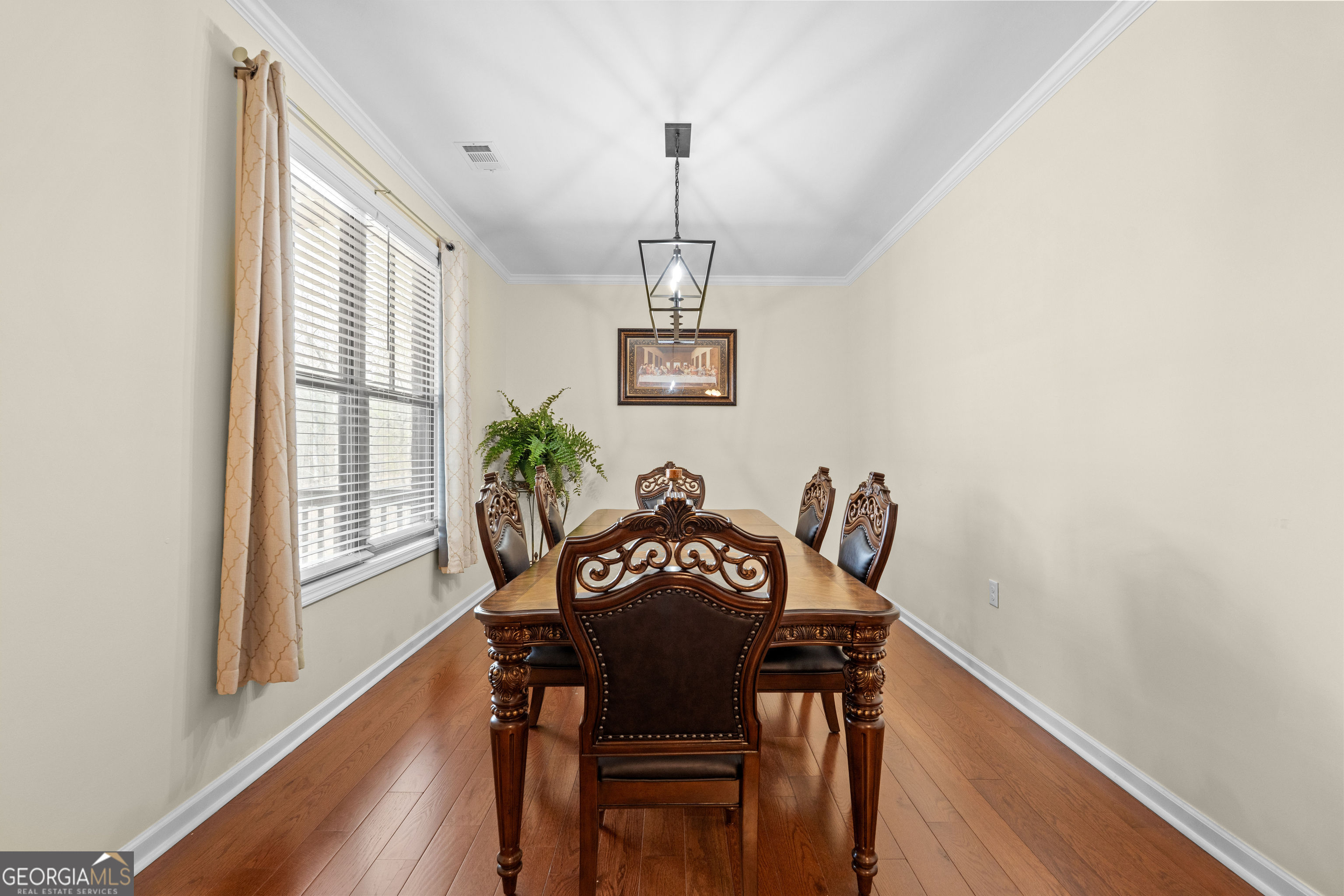 733 Cherry Road Franklin, GA 30217 - Photo 33 of 88 a view of a dining room with furniture window and wooden floor