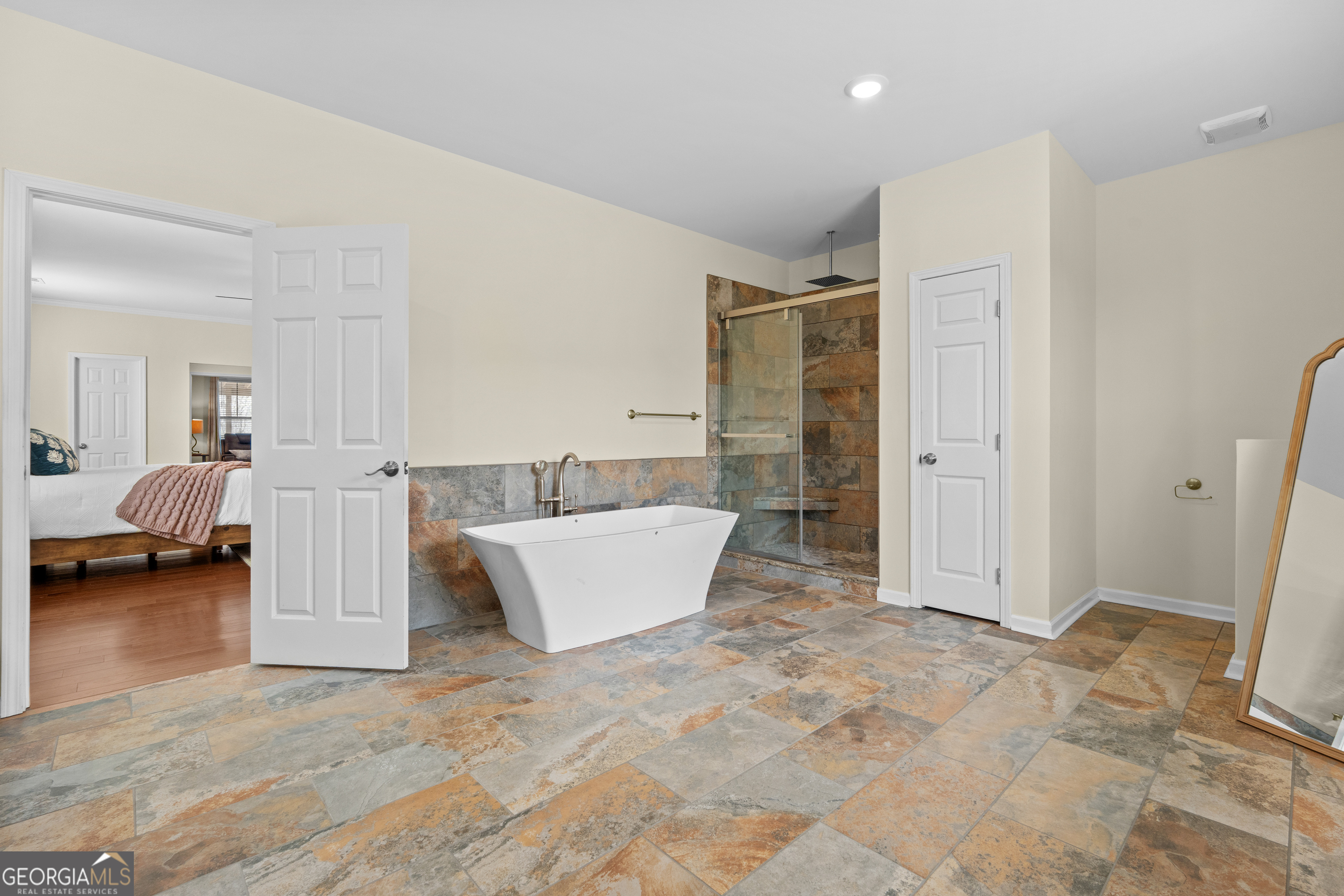 733 Cherry Road Franklin, GA 30217 - Photo 39 of 88 a view of a bedroom with furniture and a bathroom