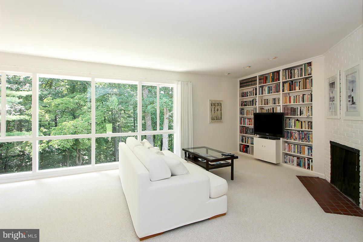6508 East Halbert Road Bethesda, MD 20817 - Photo 6 of 30 Living Room w/FP and built-ins