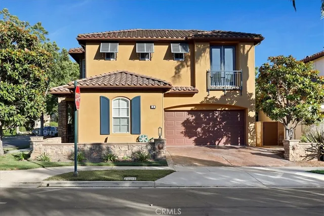 a front view of a house