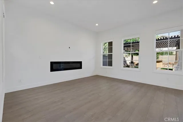 a view of a room with a furniture and closet
