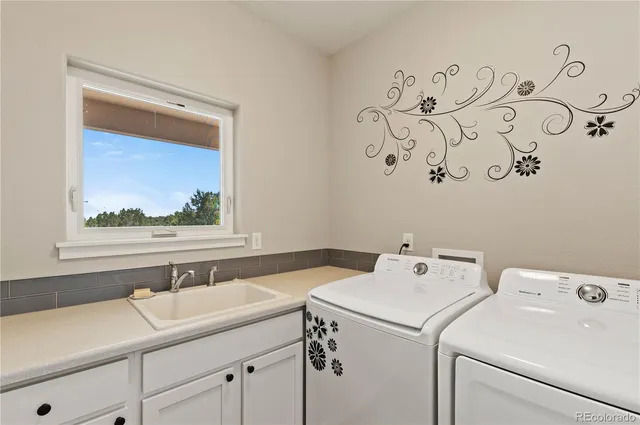 a view of a room with storage and utility