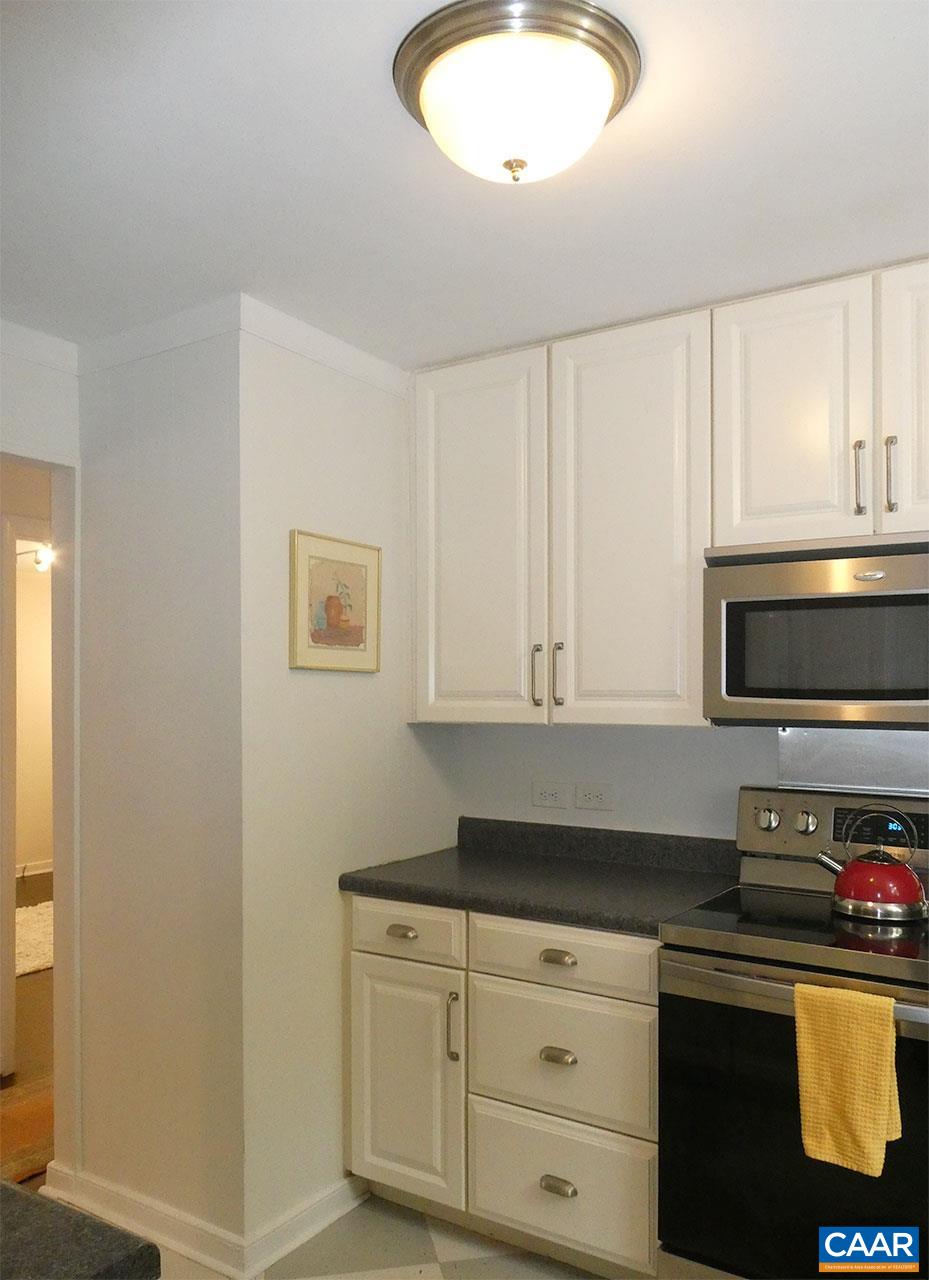 613 Shamrock Road Charlottesville, VA 22903 - Photo 16 of 42 a kitchen with stainless steel appliances granite countertop a stove a sink and a microwave