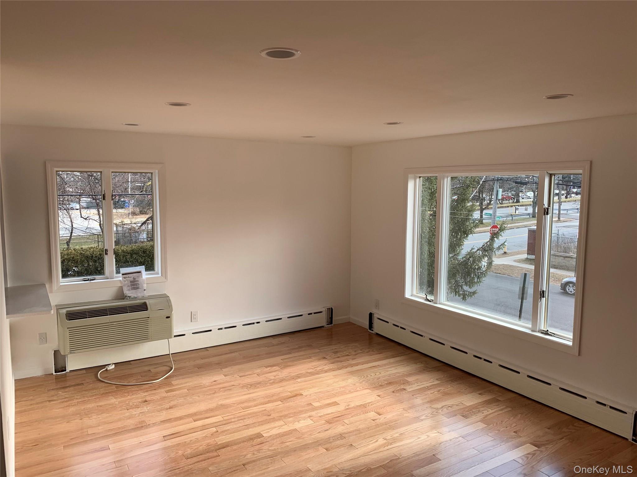 87 Sickles Avenue New Rochelle, NY 10801 - Photo 8 of 10 Unfurnished room with a baseboard heating unit, healthy amount of natural light, and light wood finished floors