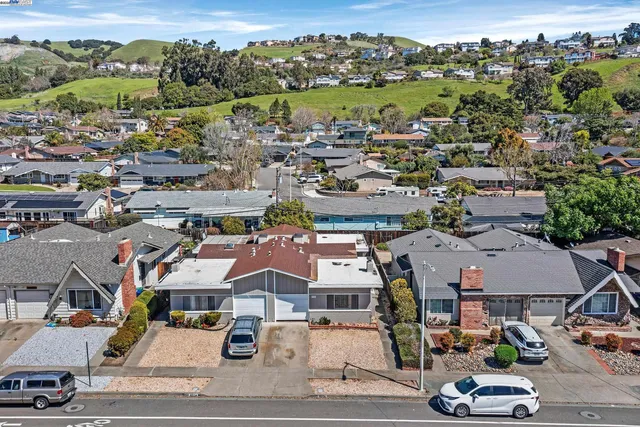 an aerial view of a city
