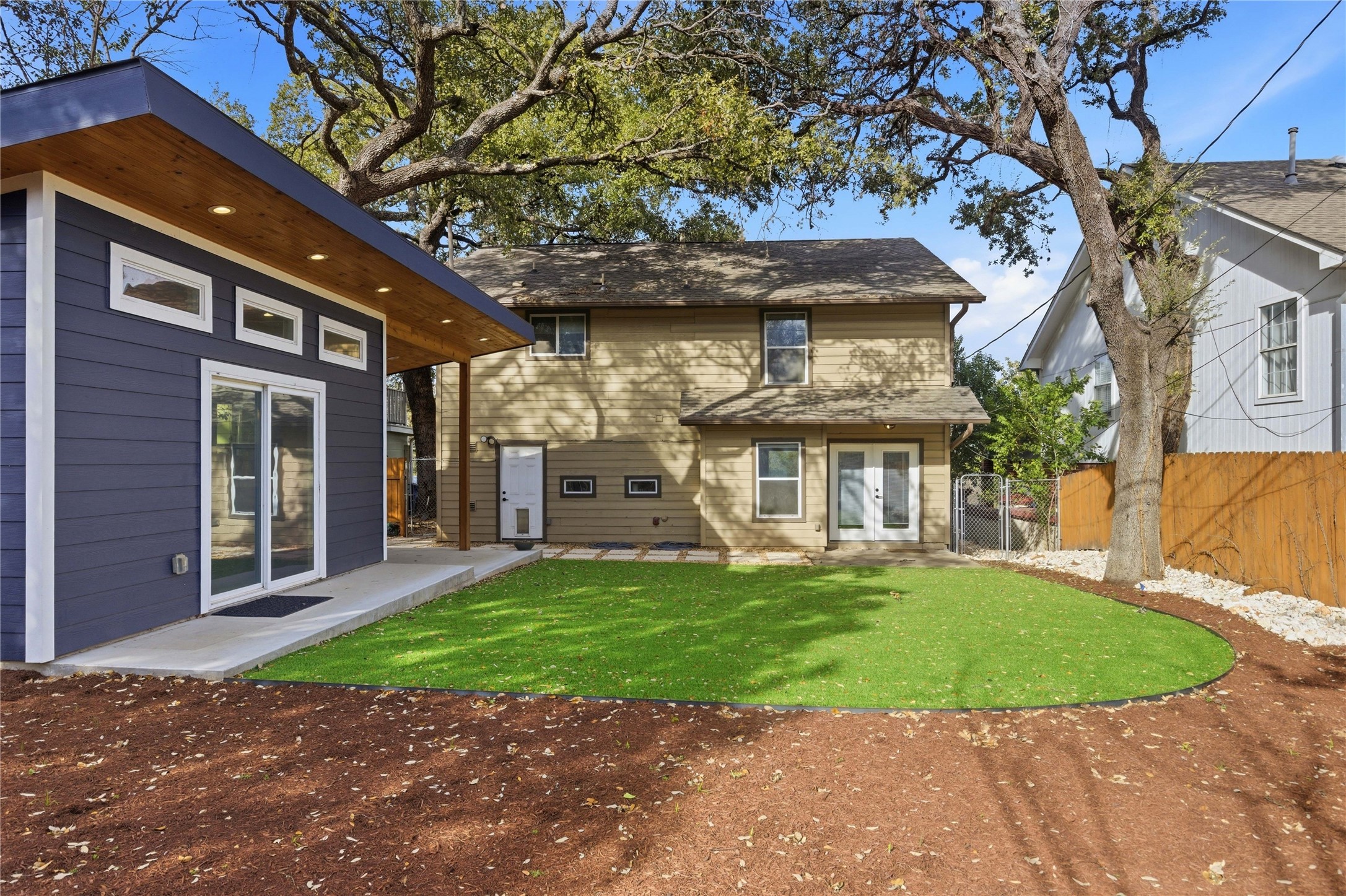 501 Lightsey Road Austin, TX 78704 - Photo 29 of 40 a view of a house with a yard