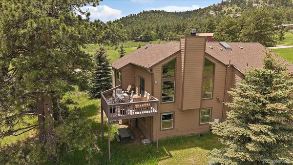a view of a house with a balcony