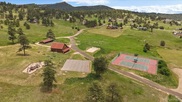 a view of a lake with a mountain in the background