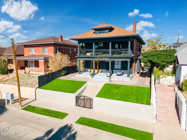 a outdoor space with furniture