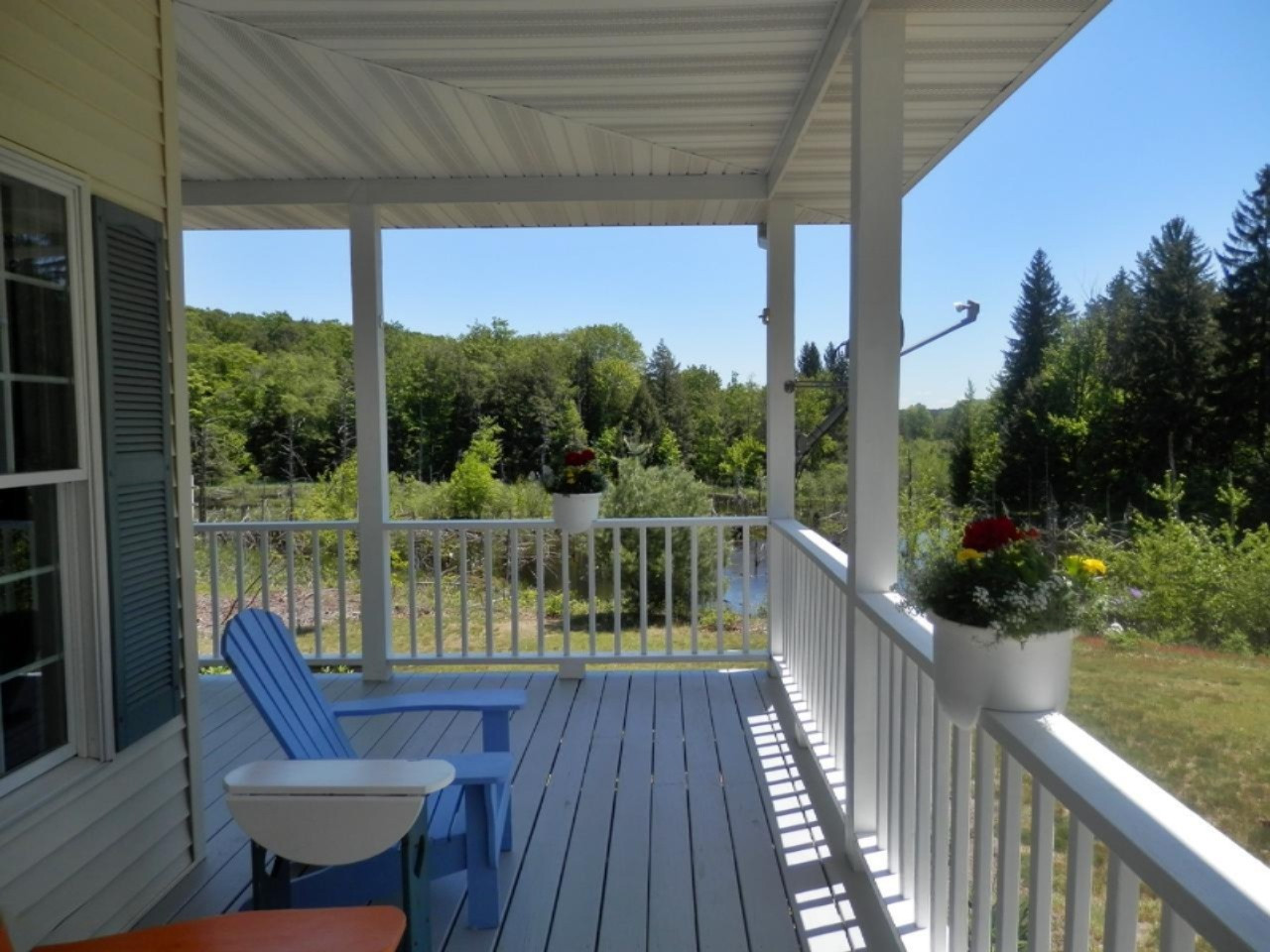 22296 Benton Road Mesick, MI 49668 - Photo 37 of 56 Porch views of beaver pond