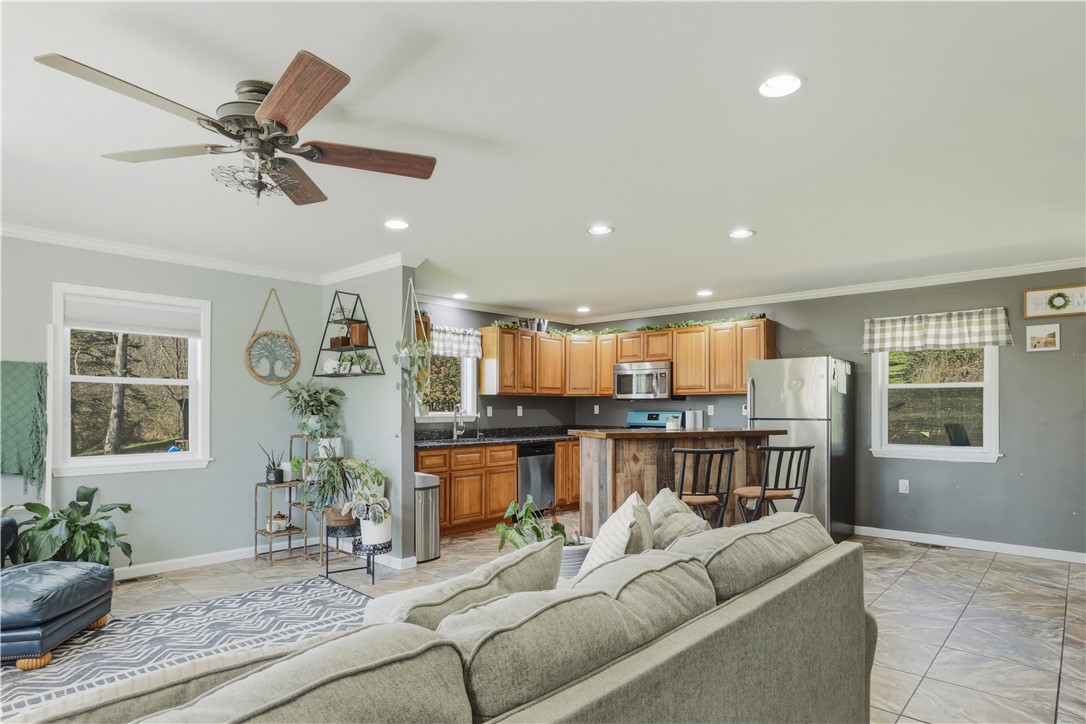 10181 Steamtown Road Lindley, NY 14858 - Photo 6 of 38 Livingroom/Kitchen