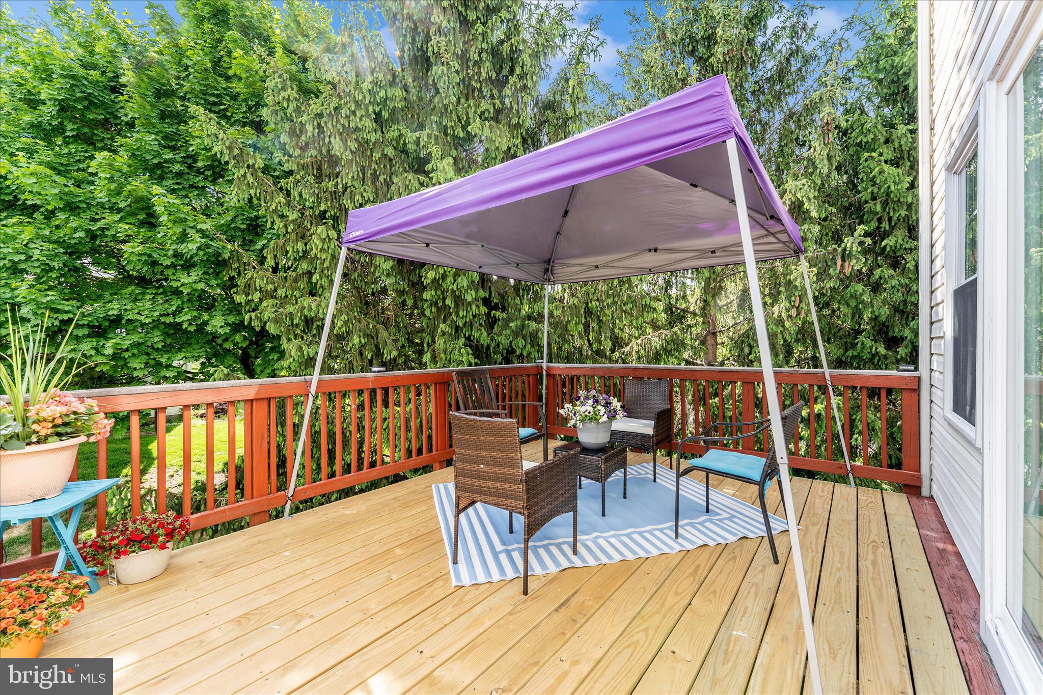 123 Jason's Ridge Smithsburg, MD 21783 - Photo 53 of 57 a view of deck with chairs and wooden floor