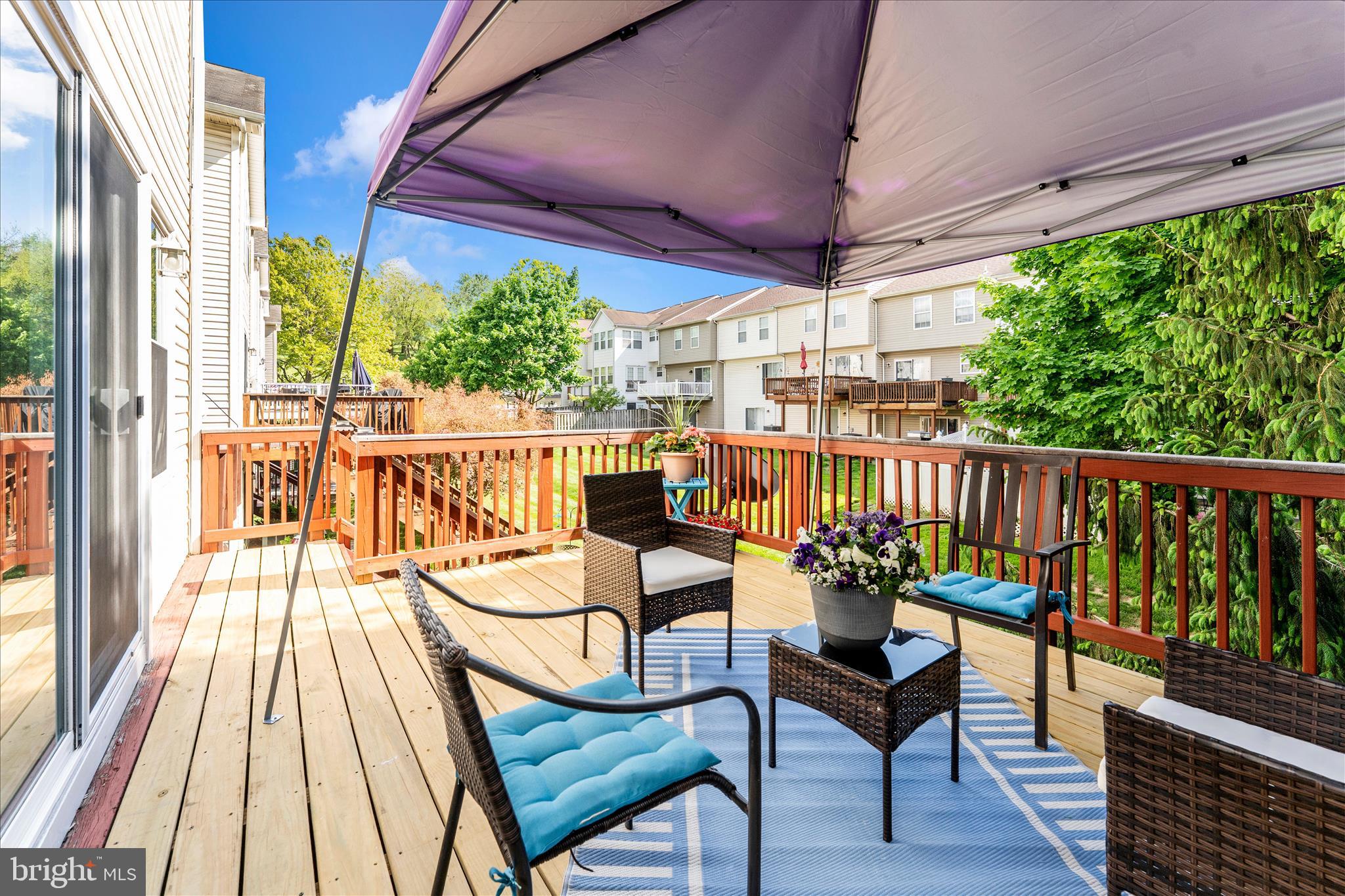 123 Jason's Ridge Smithsburg, MD 21783 - Photo 55 of 57 a view of a balcony with chairs and wooden floor