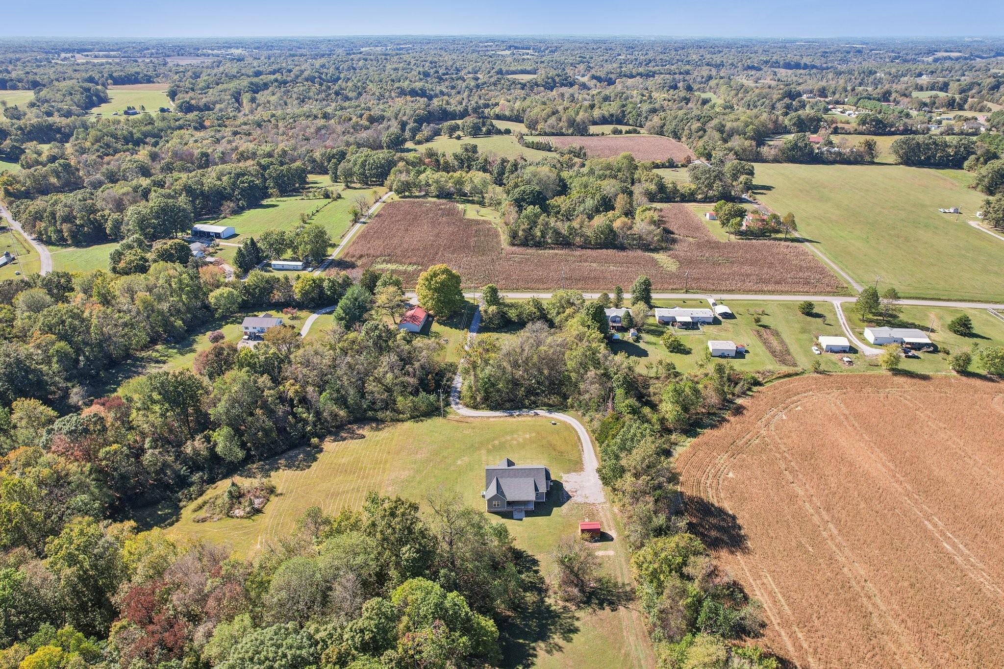 521 Boiling Springs Road Portland, TN 37148 - Photo 56 of 61 an aerial view of a houses with a lake view