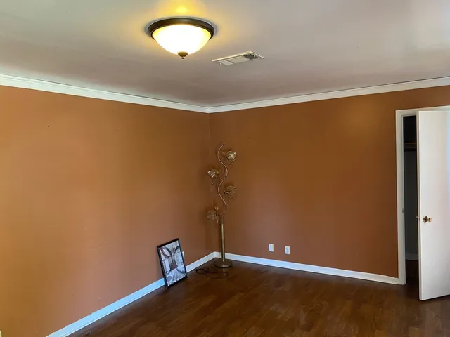 wooden floor in a room