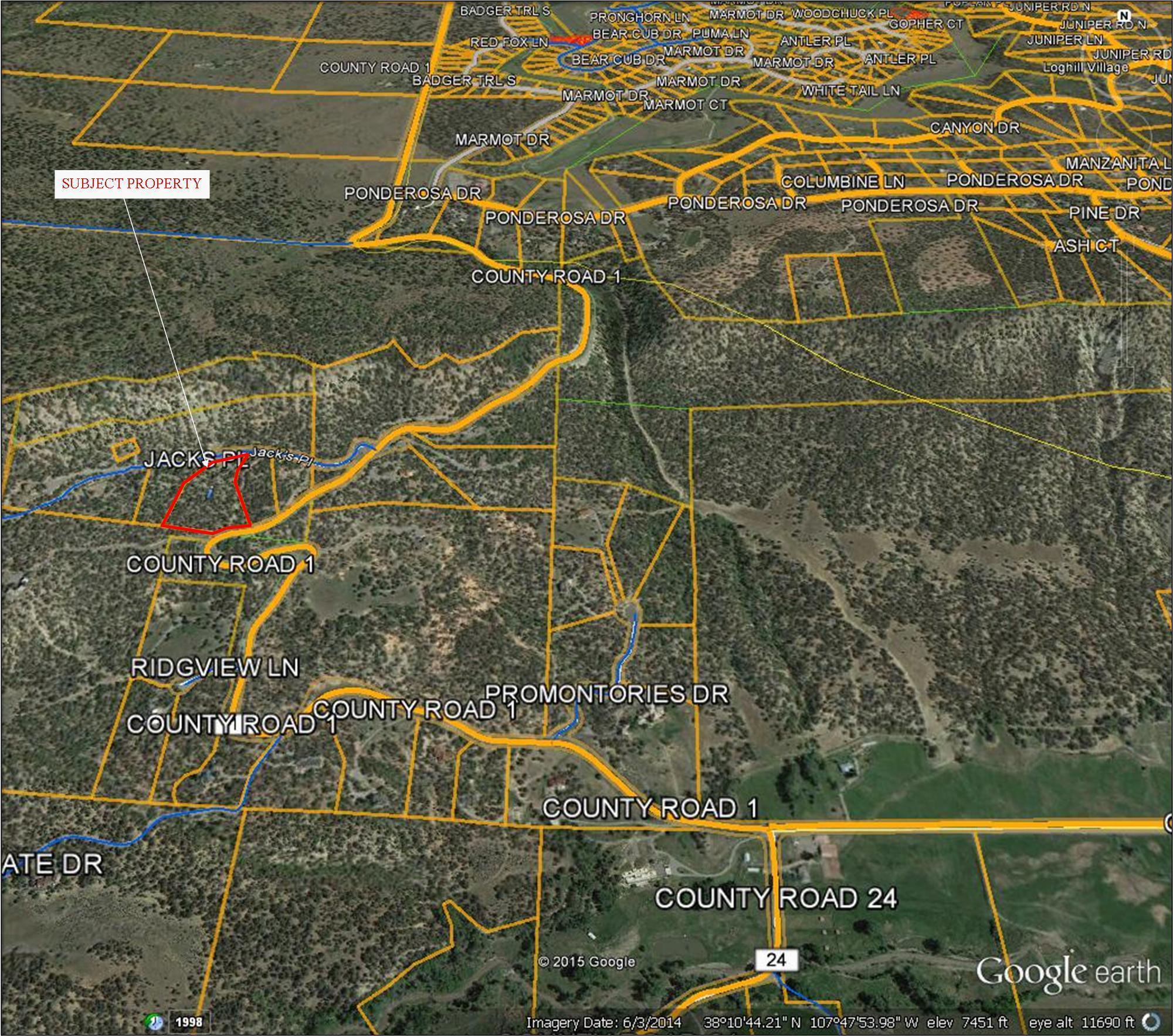 96 Jack's Place Ridgway, CO 81432 - Photo 11 of 11 Google Red Line-page-001