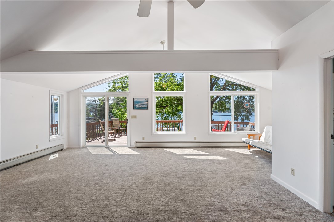 5927 East Lake Road Conesus, NY 14435 - Photo 7 of 46 The A-Frame design features Vaulted Ceilings