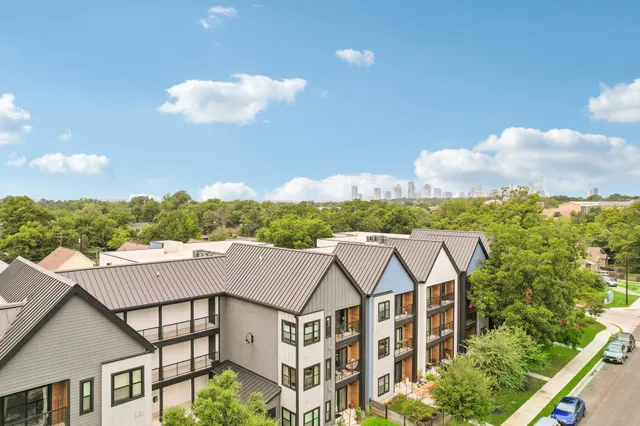 a aerial view of a house