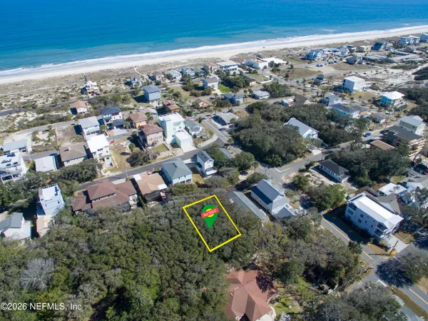 an aerial view of multiple house
