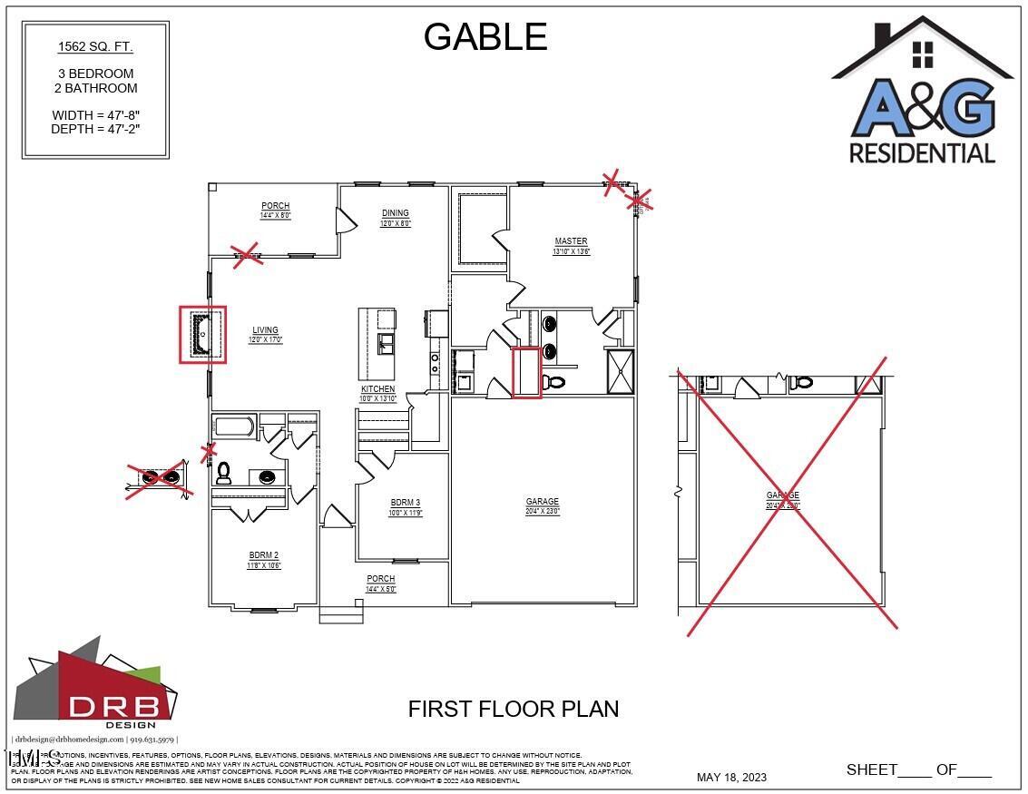 137 Regis Lane Coats, NC 27521 - Photo 36 of 36 Lot 7 Gable A Floor Plan