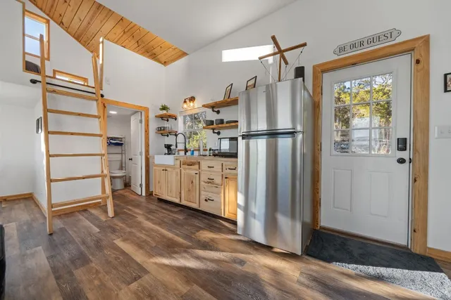 a view of city and mountain