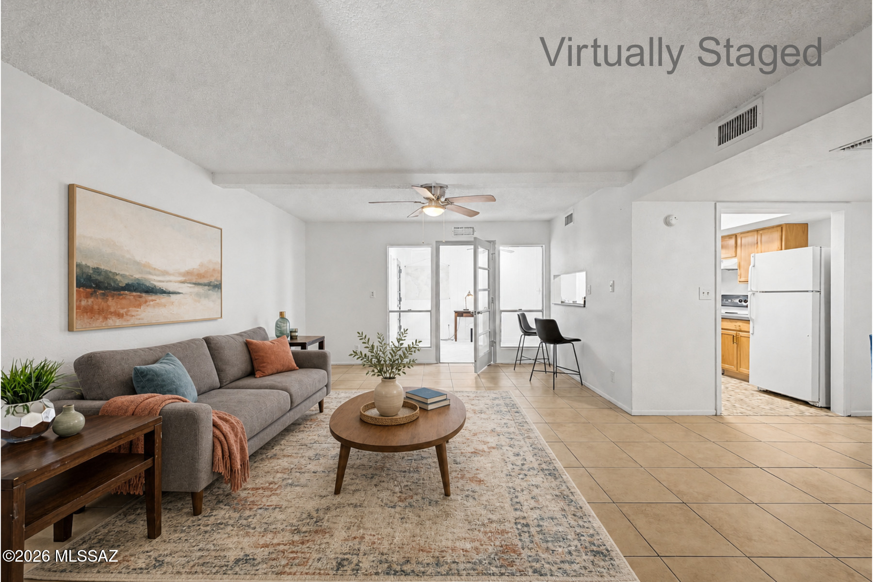 Living room Virtually Staged