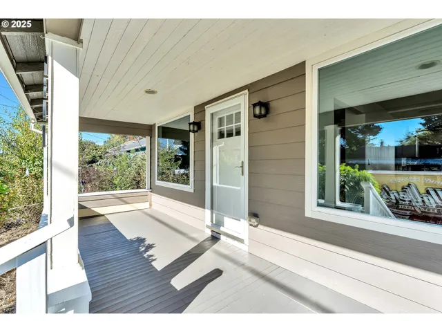 a view of a house with a porch