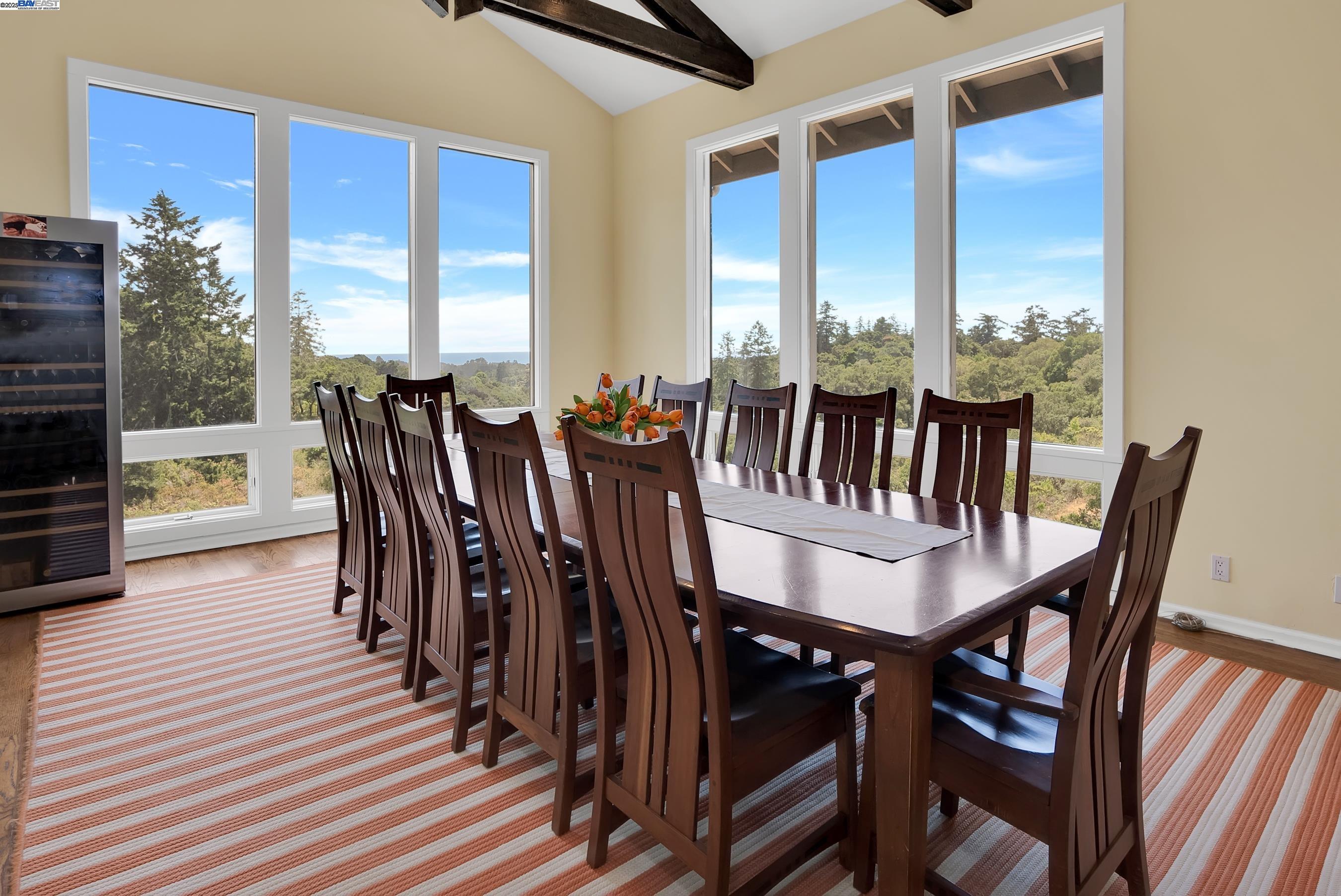 905 Moon Valley Ranch Road Watsonville, CA 95076 - Photo 31 of 60 a view of a dining room with furniture window and outside view