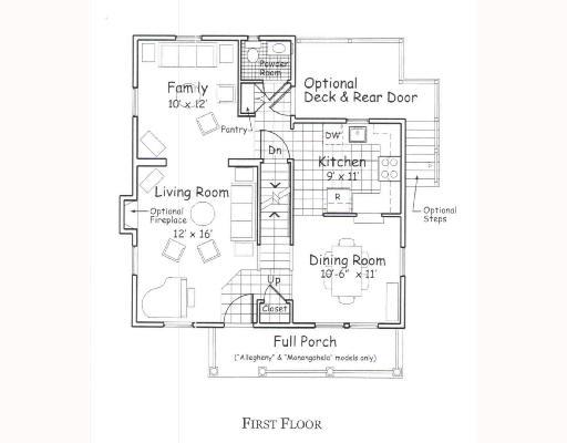 212 Pleasant Ridge Road, Unit B4 McKees Rocks, PA 15136 - Photo 2 of 6 1st Floor Plan.