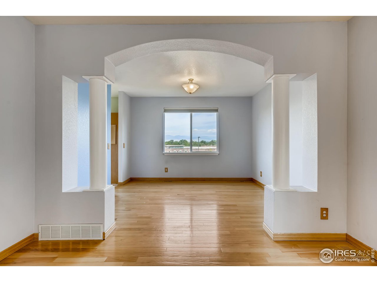 549 Rider Ridge Drive Longmont, CO 80504 - Photo 8 of 38 a view of an empty room with window and hardwood floor