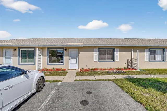 a front view of a house with entertaining space