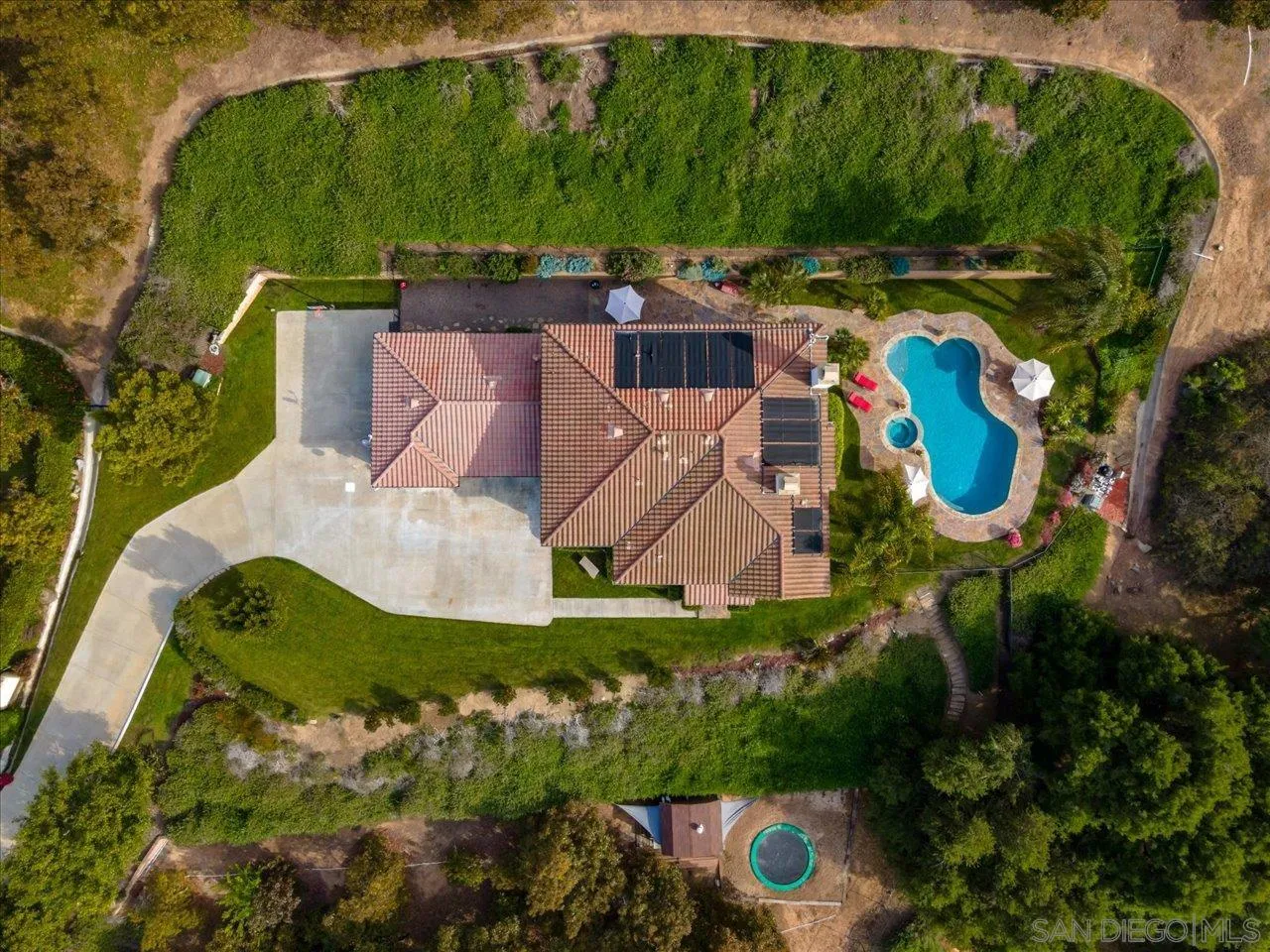 1505 Chateau Lafite Bonsall, CA 92003 - Photo 41 of 47 an aerial view of a house having outdoor space