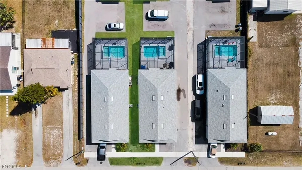 a front view of a building with street