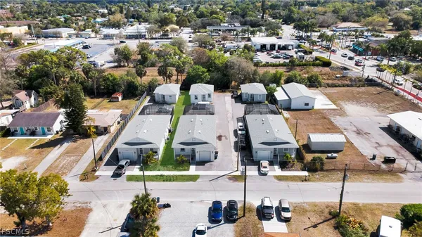 an aerial view of a city with lots of residential buildings