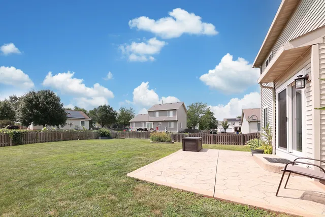 a view of a house with a backyard