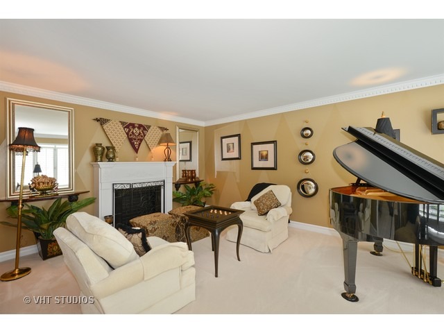 976 West Bauer Road Naperville, IL 60563 - Photo 3 of 21 a living room with furniture and a fireplace
