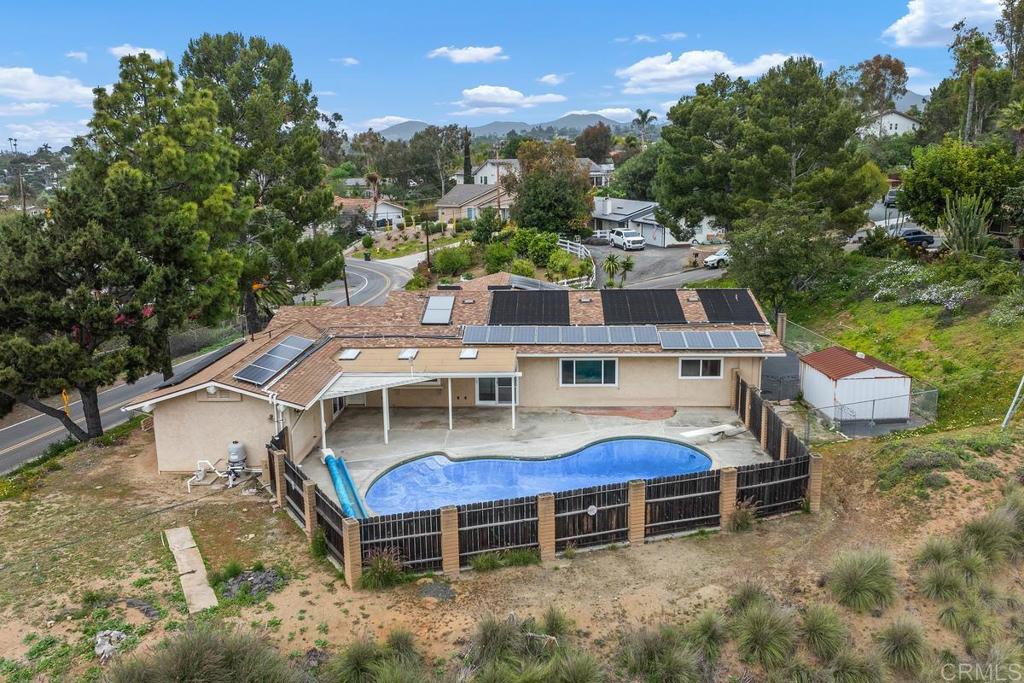 1277 Cypress Drive Vista, CA 92084 - Photo 18 of 18 an aerial view of a house with a yard