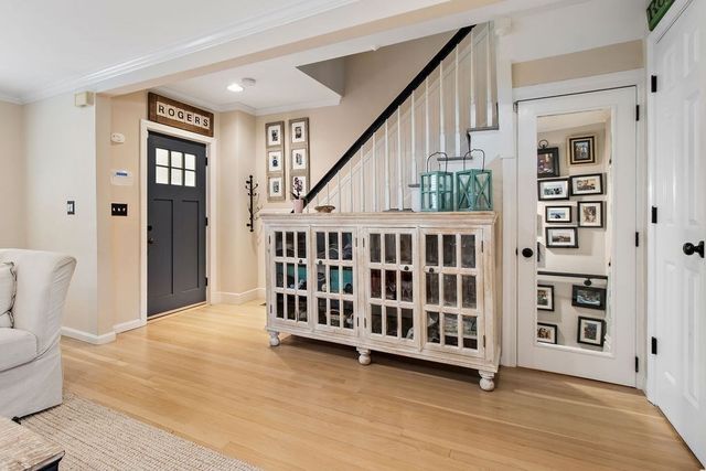 a view of livingroom with furniture and wooden floor