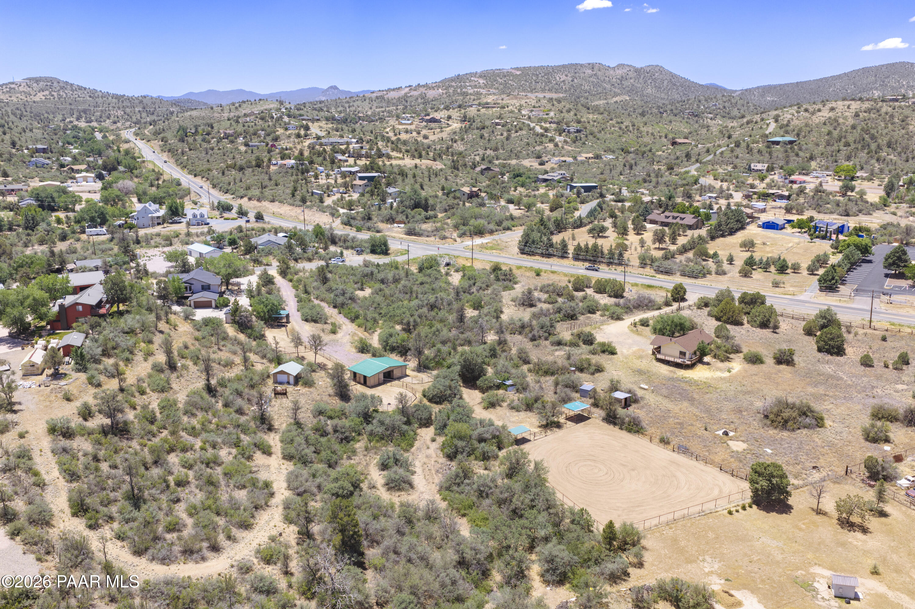 1584 West Cliff Rose Road Prescott, AZ 86305 - Photo 45 of 66 Aerial Overview