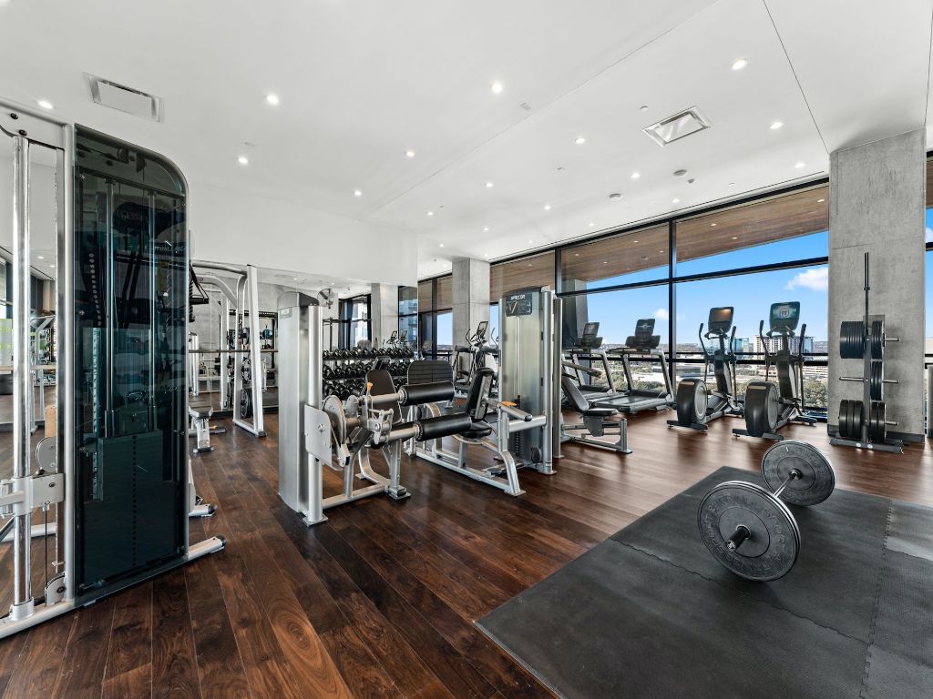 70 Rainey Street, Unit 2301 Austin, TX 78701 - Photo 34 of 40 a view of a room with gym equipment
