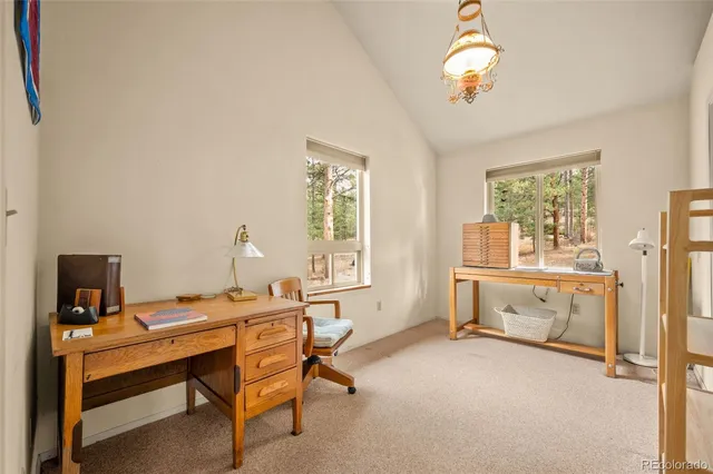 a room with furniture and a window