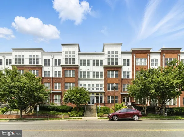 a car parked in front of a building