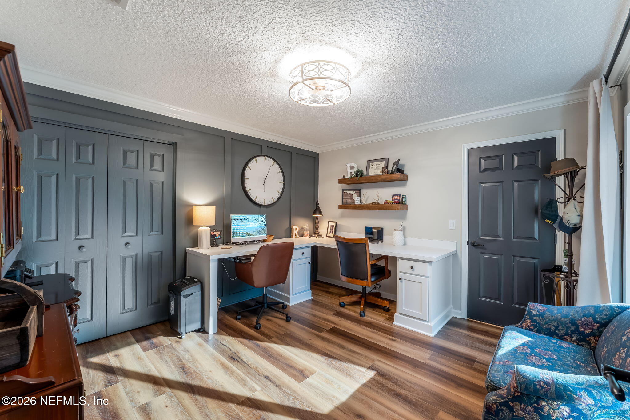 1204 Creek Bend Road St. Johns, FL 32259 - Photo 65 of 107 a workspace with wooden floor and a workspace